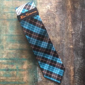 Ben Sherman Plaid Tie NWT